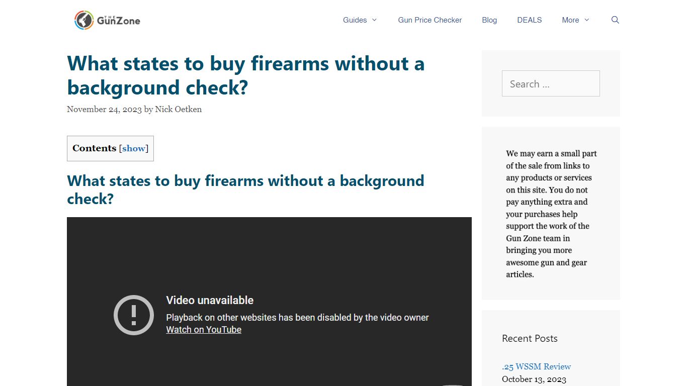 What states to buy firearms without a background check?